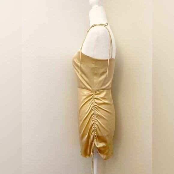 Amanda Uprichard chiara dress in earth. Silk - Picture 9 of 16